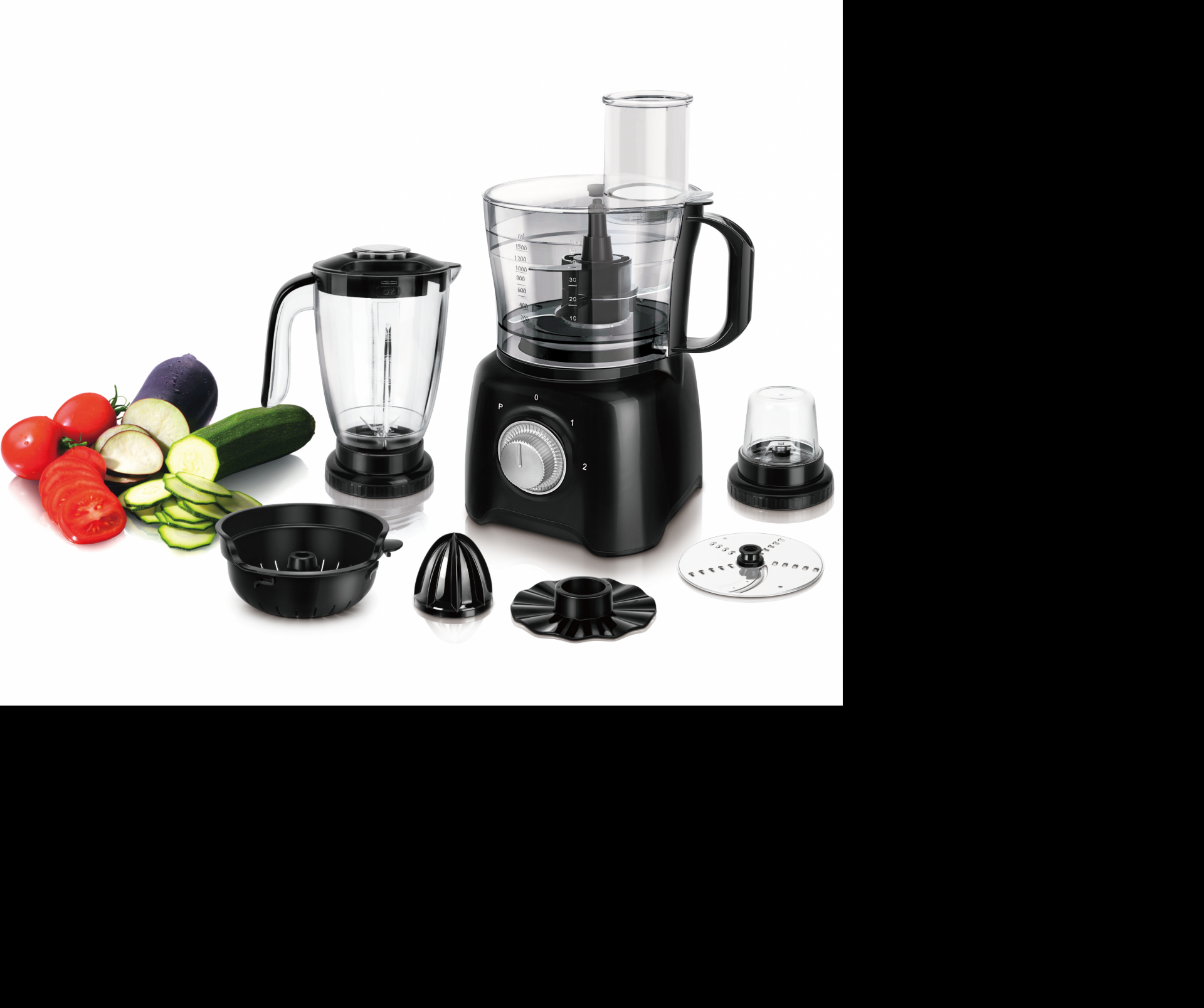 White Multi-function Food Processor Nk-fp202 Black With Juicer